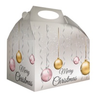 Boîte à boules de Noël pour bonbons 20 x 16 x 11 cm - 12 unités