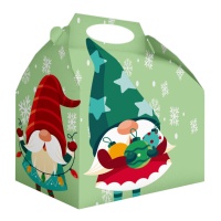 Boîte de Noël pour lutins 20 x 16 x 11 cm - 12 pièces