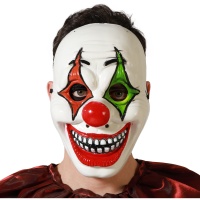 Masque de clown souriant et coloré