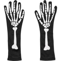 Gants squelette phosphorescents de 39,5 cm