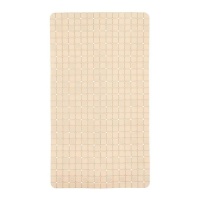 Tapis de douche antidérapant beige à carreaux 67,7 x 38,5 cm