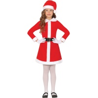 Déguisement de Mère Noël avec robe pour filles