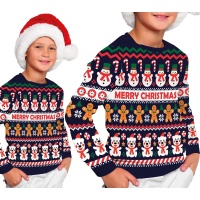 Bonhomme de neige pour enfants Jersy de Noël