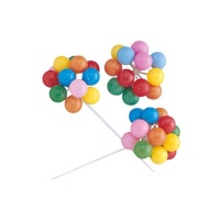 Topper pour gâteau avec bouquet de ballons de 17 cm - 144 unités