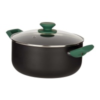 Cocotte verte pressée de 24 cm - Kinvara