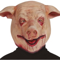 Masque à tête de cochon sanglant