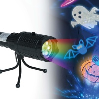 Projecteur led à batterie et usb avec trépied pour Halloween