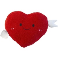 Coussin en forme de coeur avec flèche